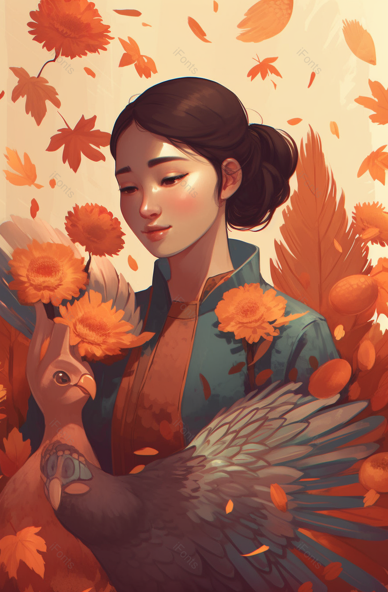 母亲节插画卡通插画感恩节背景,插画/手绘图,插画/手绘图库,插画/手绘图下载,插画/手绘